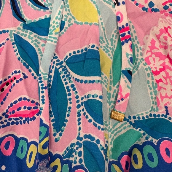 Lilly Pulitzer Katia Shorts in Chica Ticas Lilac Rose Size Large - Picture 3 of 11